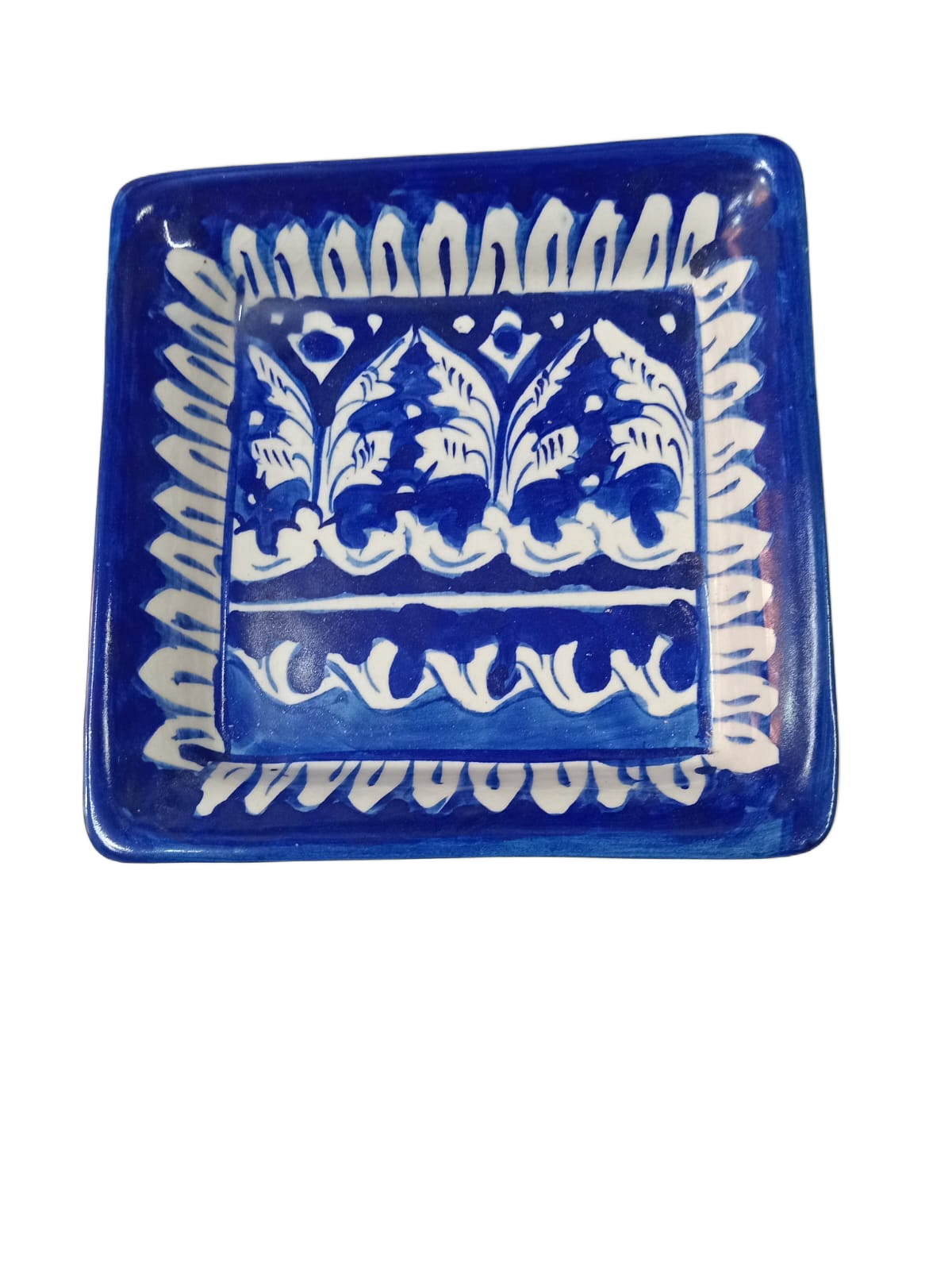 Handcrafted Pottery Salad Tray (15x15) - Image 3