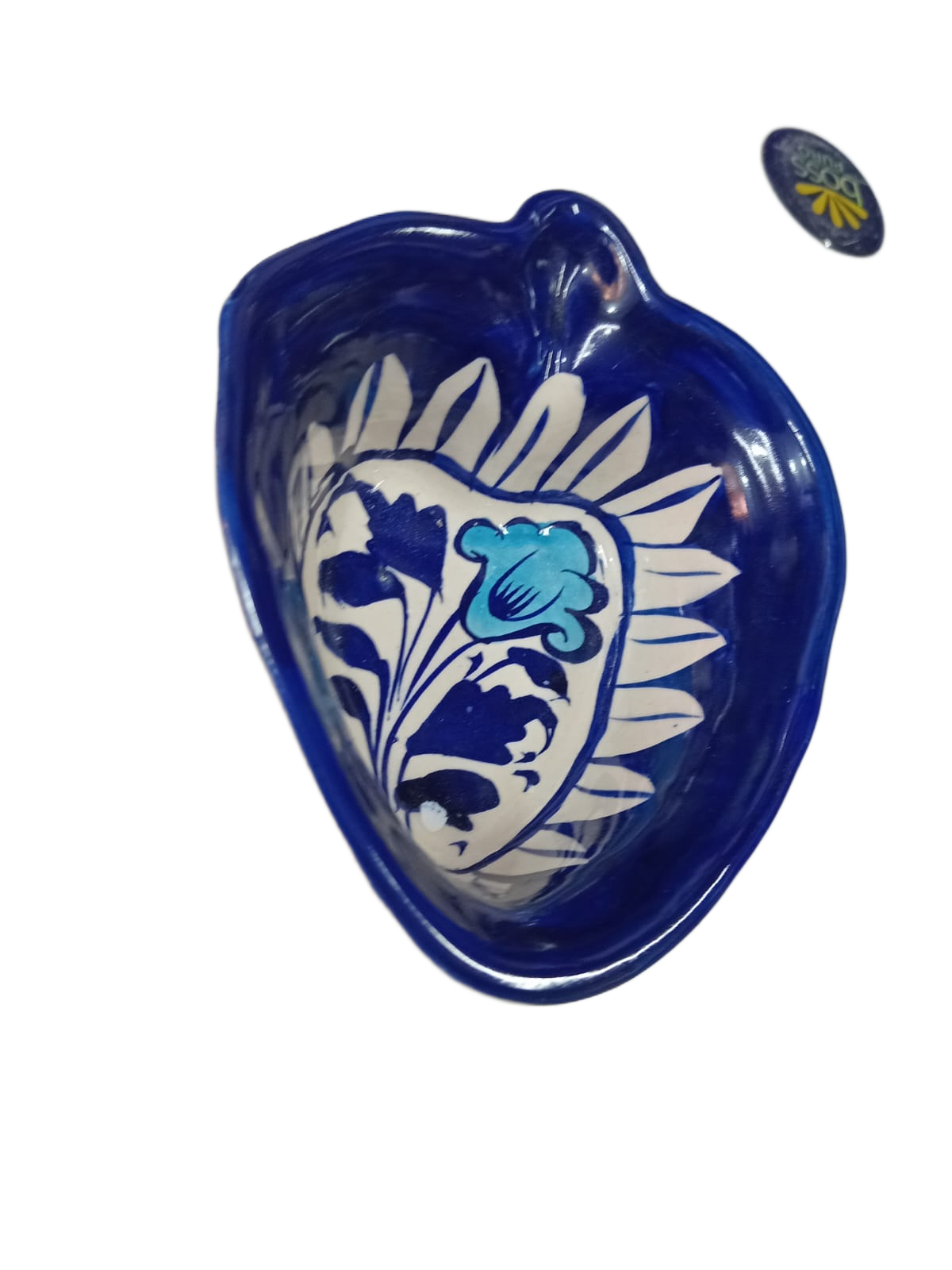 Blue Pottery Fish Tray (24x14) - Image 3