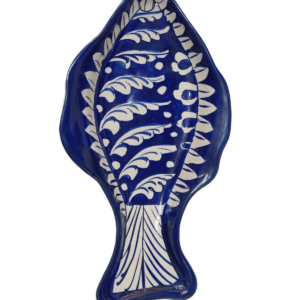 Blue Pottery Fish Tray (24×14)