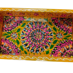 Hand-Painted Truck Art Wooden Serving Tray (30x 20)