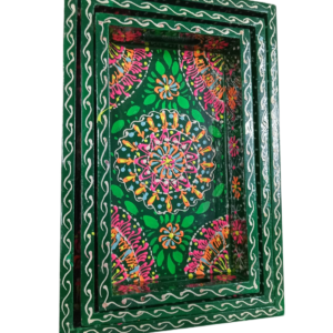 Hand-Painted Truck Art Wooden Tray Set