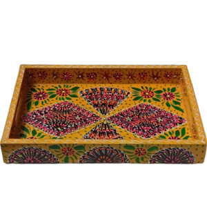 Hand-Painted Truck Art Wooden Serving Tray (23×23)