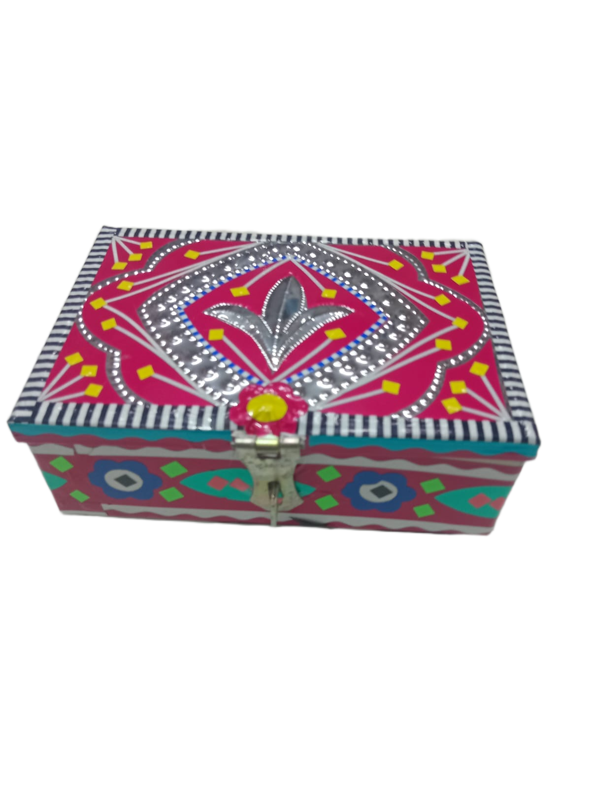 chamakpatti Box(16 by 11):Real Truck Art Design for Storage and Decoration - Image 3