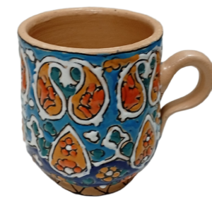 Persian Hand-Painted Ceramic Espresso Cup