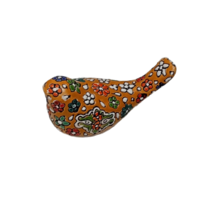 Persian Floral Turquoise Bird Figurine