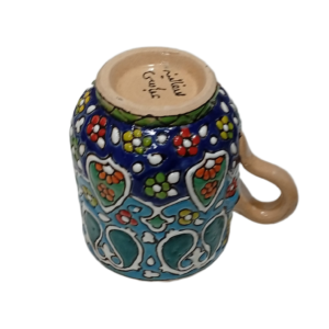 Persian Hand-Painted Ceramic Espresso Cup