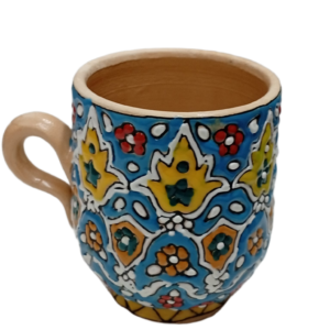 Persian Hand-Painted Ceramic Espresso Cup