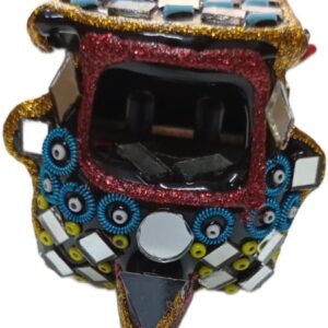 Mirror Truck Art Rickshaw Model 6cm