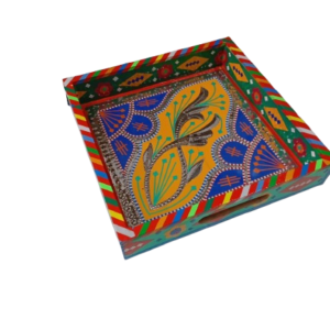 Chamakpatti Handmade Square Tray (23x23cm)