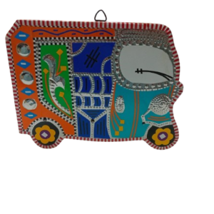 Vibrant Rickshaw Wall Decor (18×13)