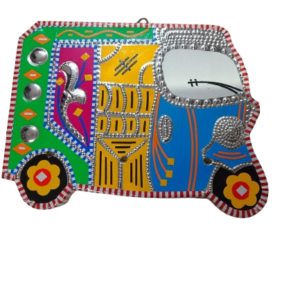 Vibrant Rickshaw Wall Decor (18×13)