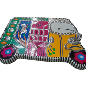 Vibrant Rickshaw Wall Decor (18×13)