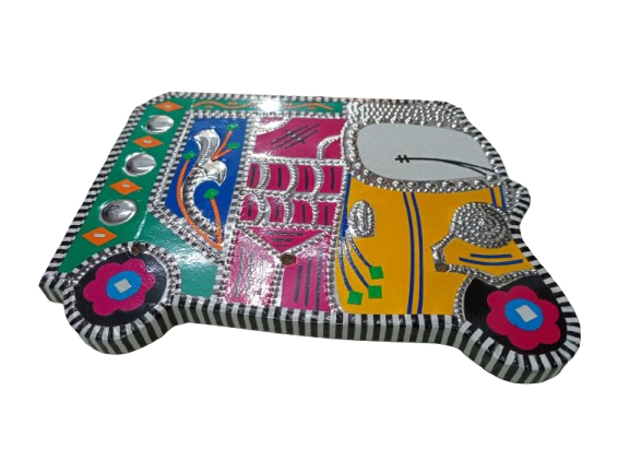 Vibrant Rickshaw Wall Decor (18x13) - Image 2