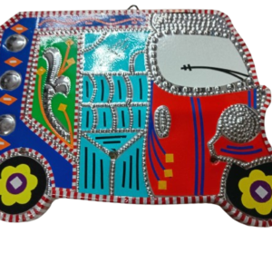 Vibrant Rickshaw Wall Decor (18×13)