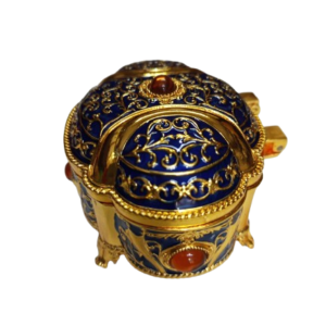 Gold Mirror Work Decorative Box (Small)
