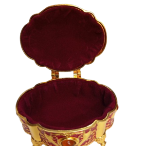 Gold Mirror Work Decorative Box (Small)