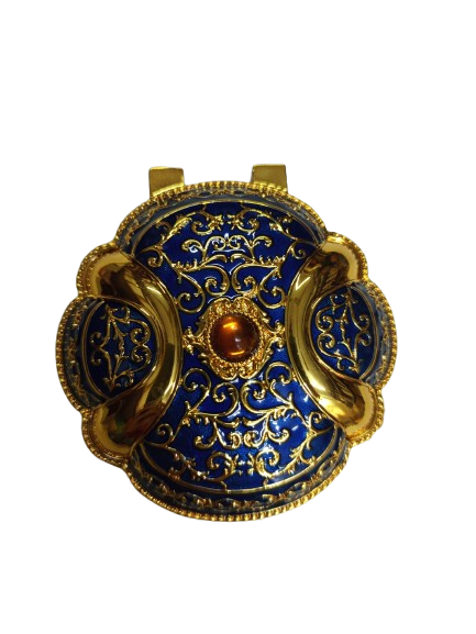 Gold Mirror Work Decorative Box (Small) - Image 4