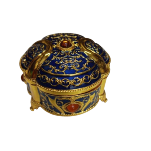 Gold Mirror Work Decorative Box (Small)