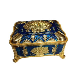 Gold Mirror Work Decorative Box
