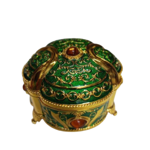Gold Mirror Work Decorative Box