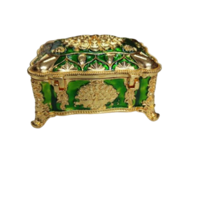 Gold Mirror Work Decorative Box