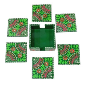 Hand-Painted Floral Tea Coaster