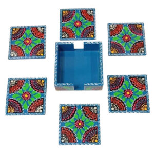 Hand-Painted Floral Tea Coaster