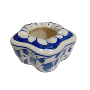 Blue Pottery Handcrafted Ashtray (10.5×4)