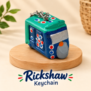 Handcrafted Rickshaw Keychain