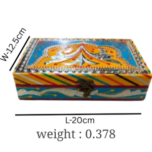 Chamakpatti Decorative Storage Box (20 x 12.5) , Decorative Keepsake Box , Truck art box for Wedding Gift  , Best box for Space-Friendly Design
