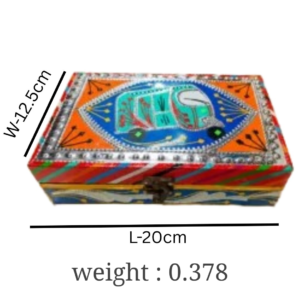 Chamakpatti Decorative Storage Box (20 x 12.5)  , Chamakpatti Gift Box Beautiful Decorative Storage Solution