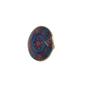 Elegant Mandala Ring Bohemian Ethnic Statement Jewelry
