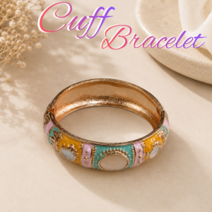 Stylish Ethnic Cuff Bracelet Classic Handmade Accessory