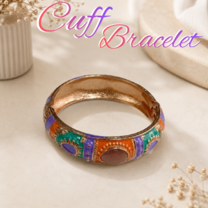 Stylish Ethnic Cuff Bracelet Classic Handmade Accessory