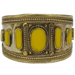 Afghani Antique Style Stone Cuff Bracelet