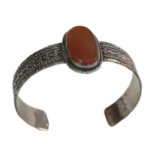 Elegant Afghani Stone Cuff Bracelet Traditional Tribal Jewelry
