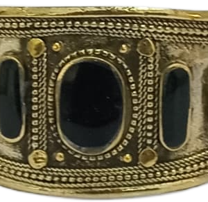 Afghani Antique Style Stone Cuff Bracelet