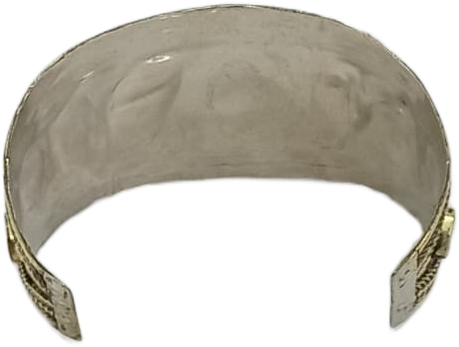 Afghani Antique Style Stone Cuff Bracelet - Image 5