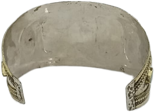 Afghani Antique Style Stone Cuff Bracelet - Image 3