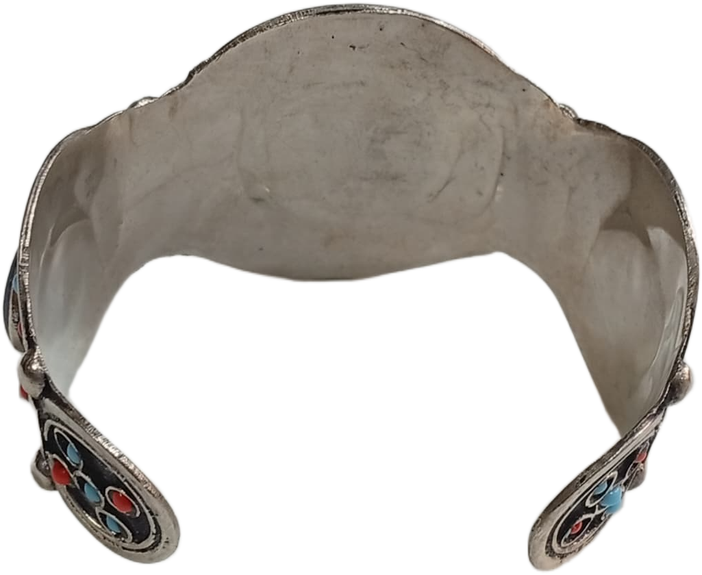 Elegant Afghani Stone Cuff Bracelet Traditional Tribal Jewelry - Image 3