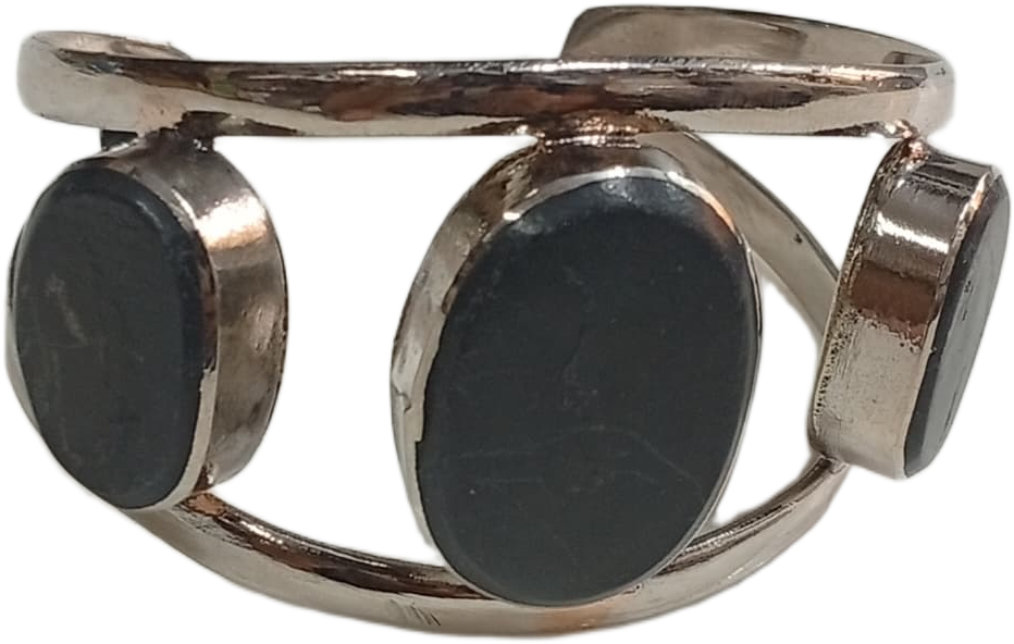 Elegant Afghani Stone Cuff Bracelet Traditional Tribal Jewelry - Image 2