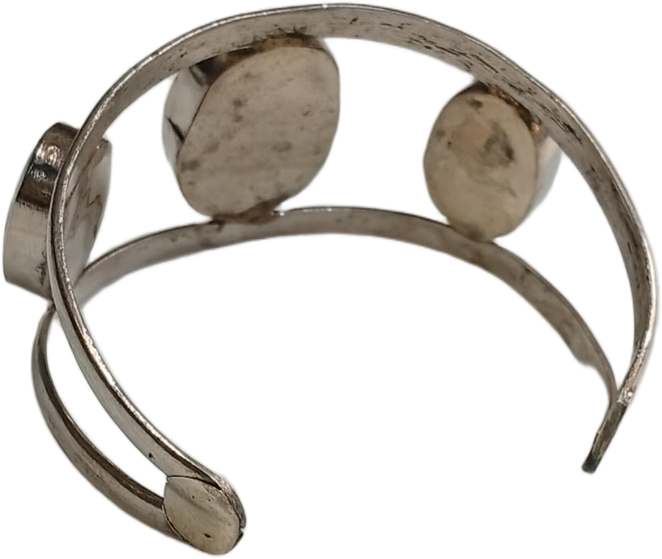 Elegant Afghani Stone Cuff Bracelet Traditional Tribal Jewelry - Image 4