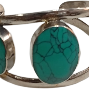 Elegant Afghani Stone Cuff Bracelet Traditional Tribal Jewelry