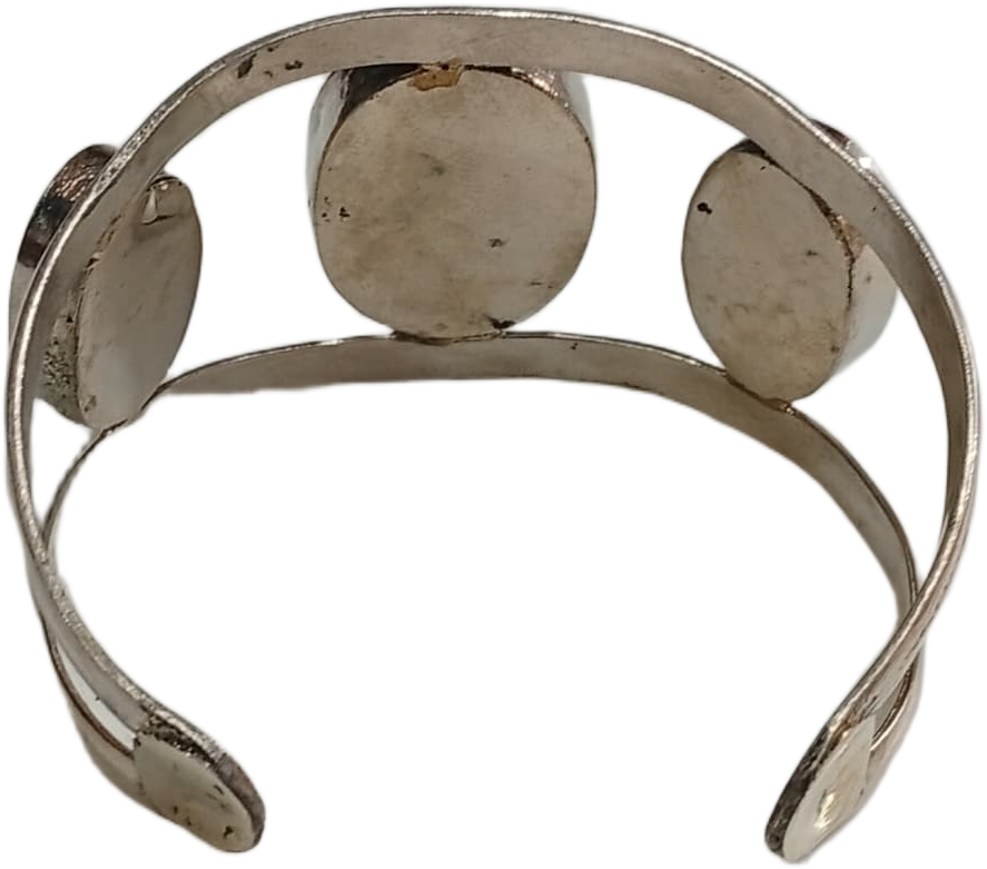 Elegant Afghani Stone Cuff Bracelet Traditional Tribal Jewelry - Image 3