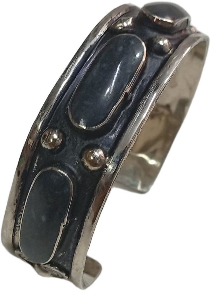 Elegant Afghani Stone Cuff Bracelet Traditional Tribal Jewelry - Image 2
