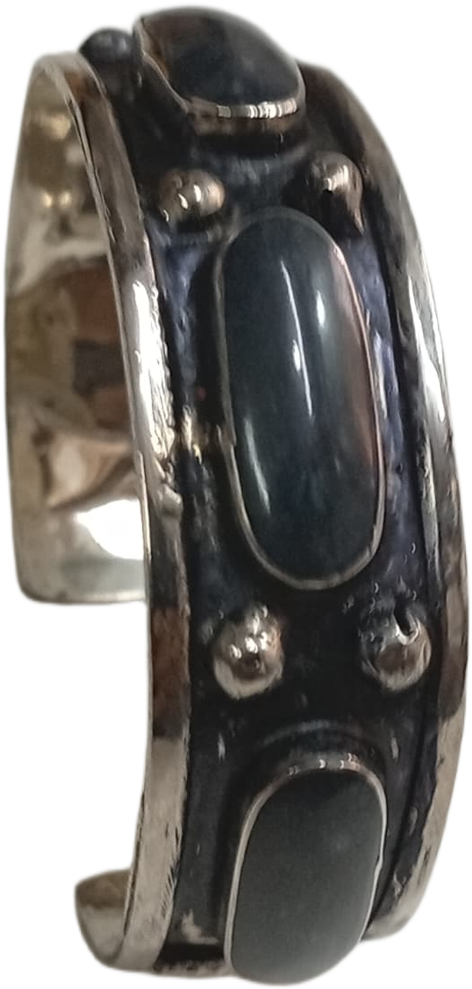 Elegant Afghani Stone Cuff Bracelet Traditional Tribal Jewelry - Image 5