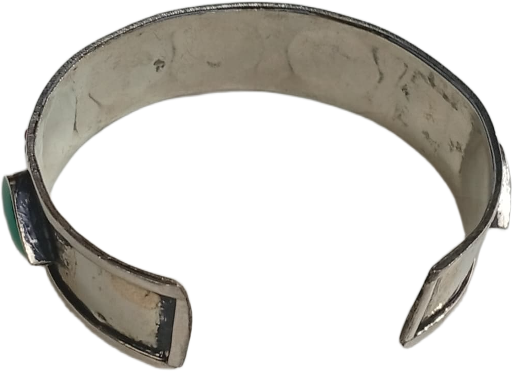 Elegant Afghani Stone Cuff Bracelet Traditional Tribal Jewelry - Image 4