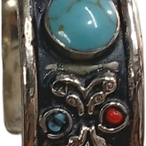 Elegant Afghani Stone Cuff Bracelet Traditional Tribal Jewelry