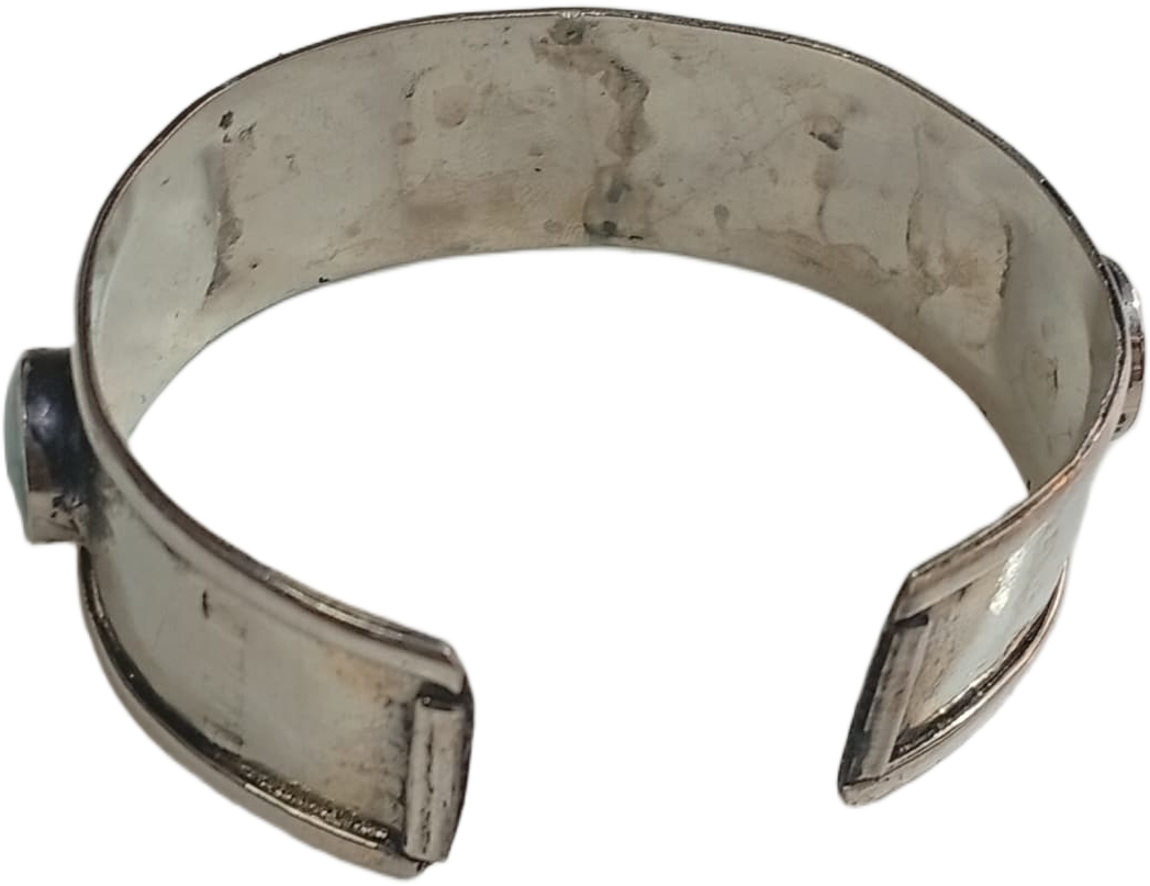 Elegant Afghani Stone Cuff Bracelet Traditional Tribal Jewelry - Image 5
