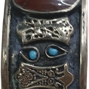 Elegant Afghani Stone Cuff Bracelet Traditional Tribal Jewelry